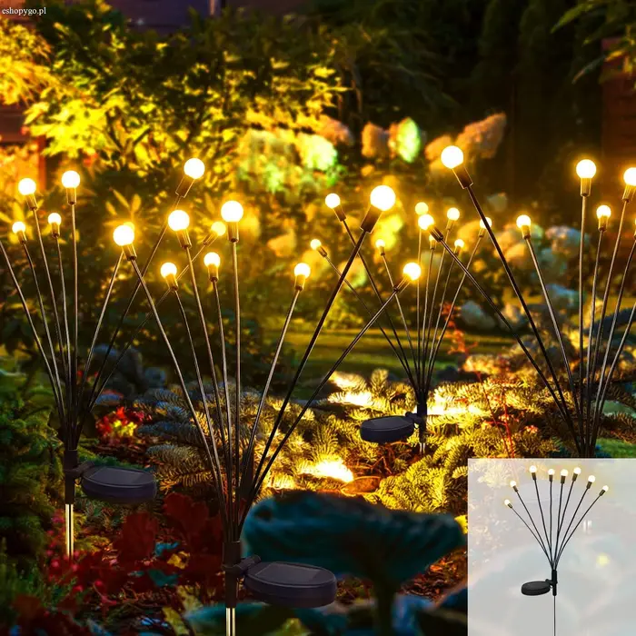 Solarna lampa ogrodowa FIREFLY 1+1 GRATIS