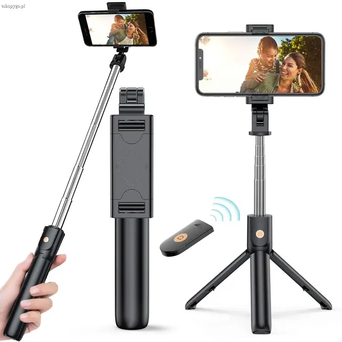 Selfie stick z tripodem i pilotem HOOS