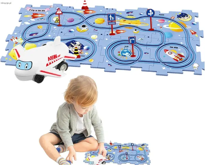 Kolejkowa układanka TRAINPUZZLE SPACE