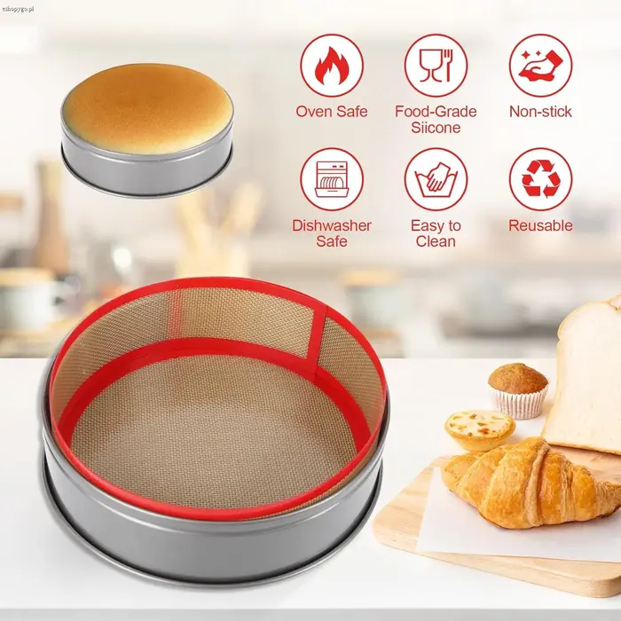 Ekologiczna nieprzywierająca silikonowa mata do pieczenia OVENSAFE