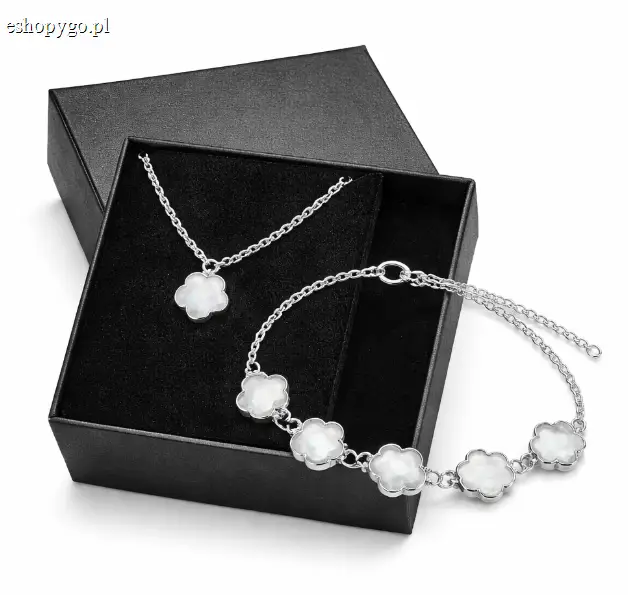 Zestaw prezentowy – naszyjnik + bransoletka GRATIS w pudełku prezentowym WHITEROSE