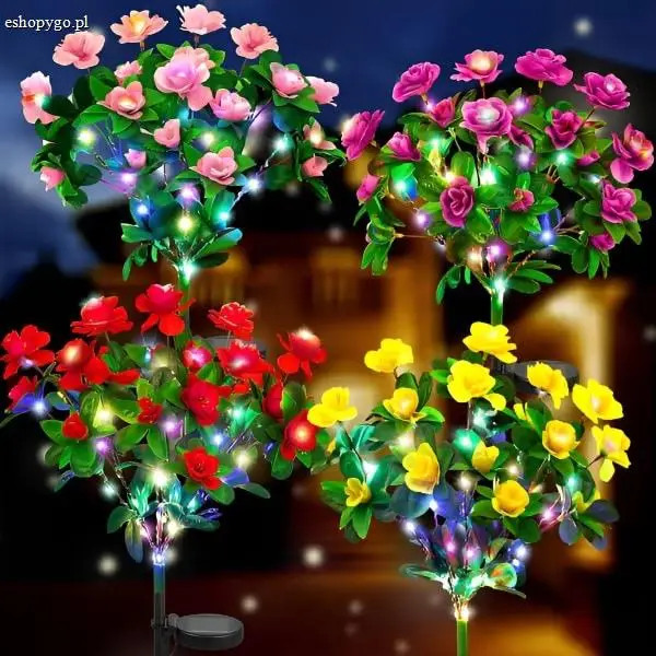 Solarne lampki kwiatowe LUMIROSE