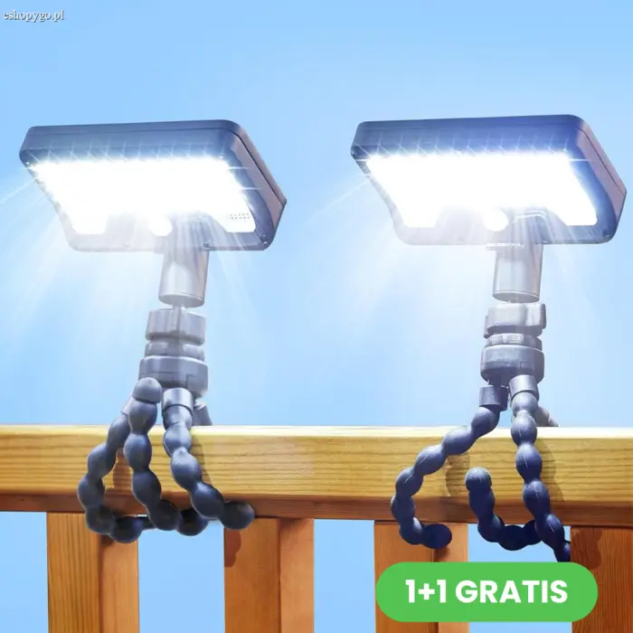 360° regulowana lampa solarna SOLLIGHT 1+1 GRATIS