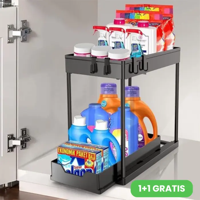 Podwójny wysuwany organizer SLIDESHELF 1+1 GRATIS