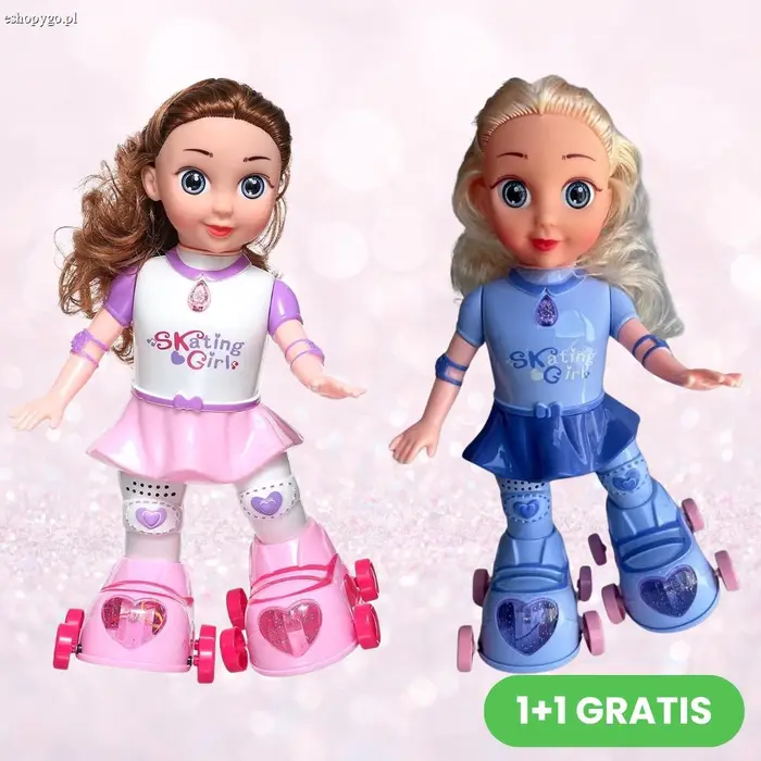 Modna lalka na wrotkach TRIKSY 1+1 GRATIS