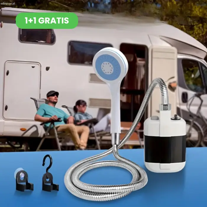 Przenośny prysznic turystyczny HYDROGO 1+1 GRATIS