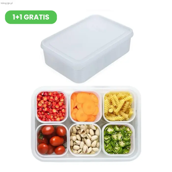 Pojemniki na żywność 7‑w‑1 STORKO 1+1 GRATIS