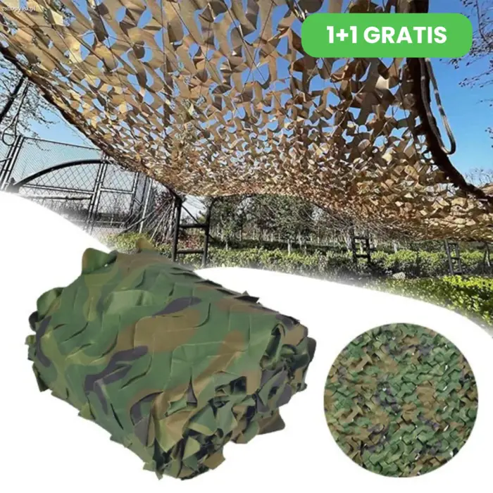 Siatka maskująca 2 × 3 m FORESTHIDE 1+1 GRATIS