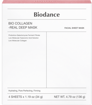 Biodance, Bio Collagen-Real Deep, maski w płachcie, hydrożelowe, kolagenowe, ujędrniające, 4 szt.