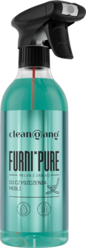 Cleangang, Furni*Pure, płyn do czyszczenia mebli, Melon i Jabłko, 500 ml