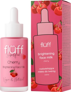 FLUFF, mleko do twarzy, rozświetlające, Wiśnia, 40 ml