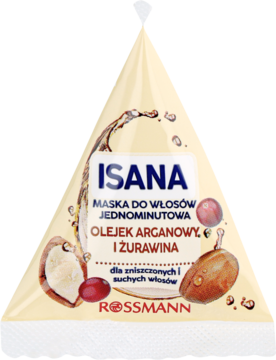 ISANA, maska do włosów jednominutowa, Olejek Arganowy i Żurawina, 25 ml