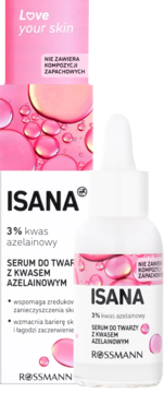 ISANA, Love Your Skin, serum do twarzy z Kwasem Azelainowym, 30 ml