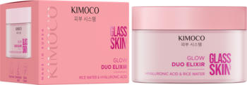 Kimoco, Glass Skin, krem-serum do twarzy, rozświetlający, 100 g