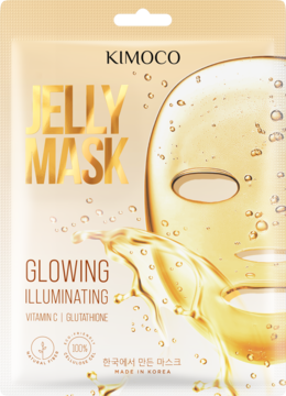 Kimoco, Jelly, maska w płachcie, rozświetlająca, 23 ml