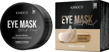 KIMOCO, Beauty, płatki pod oczy z ekstraktem z czarnych pereł, hydrożelowe, rozświetlająco-wygładzające, 60 szt.