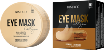 Kimoco, Beauty Collagen, płatki pod oczy z kolagenem i złotem, ujędrniająco-rozświetlające, 60 szt.