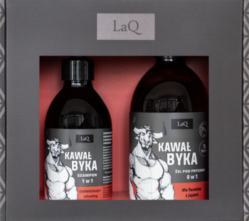 LaQ, Kawał Byka, zestaw kosmetyków dla mężczyzn, szampon + żel pod prysznic, 1 szt.