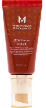 Missha, Perfect Cover, krem BB do twarzy, z filtrem SPF 42, PA+++, nr 23 Natural Beige, 50 ml