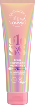 ONLYBIO HAIR IN BALANCE, Gloss, krem do włosów, ekstremalnie wygładzający, lustrzany efekt tafli, 150 ml