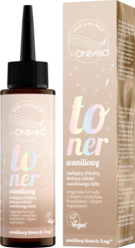 OnlyBio Hair In Balance, toner do włosów, Waniliowy, 100 ml