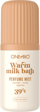 ONLYBIO, Warm milk bath 39°C, mgiełka do włosów i ciała, perfumowana, 100 ml