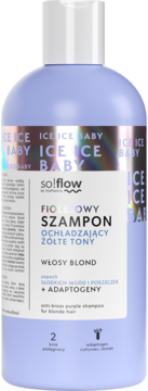 so!flow by Vis Plantis, szampon do włosów, Fioletowy, ochładzający żółte tony, 300 ml