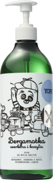 Yope, płyn do mycia naczyń, Bergamotka, Werbena i Bazylia, 750 ml